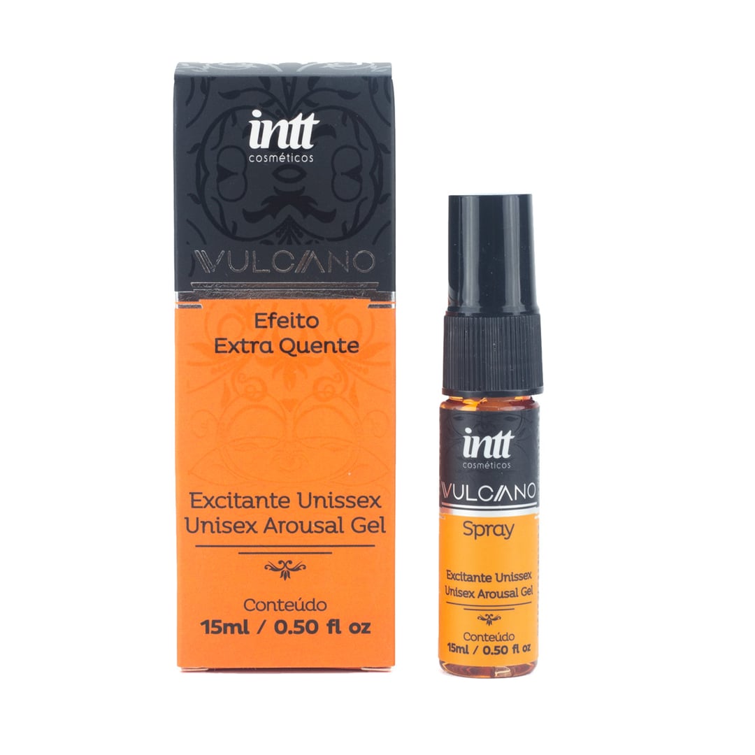 Excitante Unissex em Spray com Efeito Térmico Quente - Intt Vulcano | 15 ml - 1